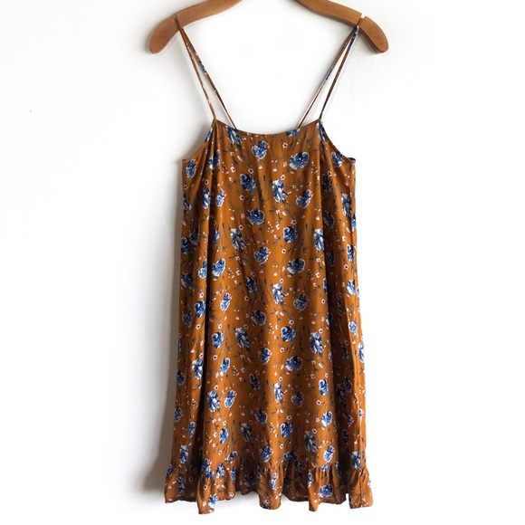 24 Colours Dresses & Skirts - 24 Colours floral slip dress in burnt orange